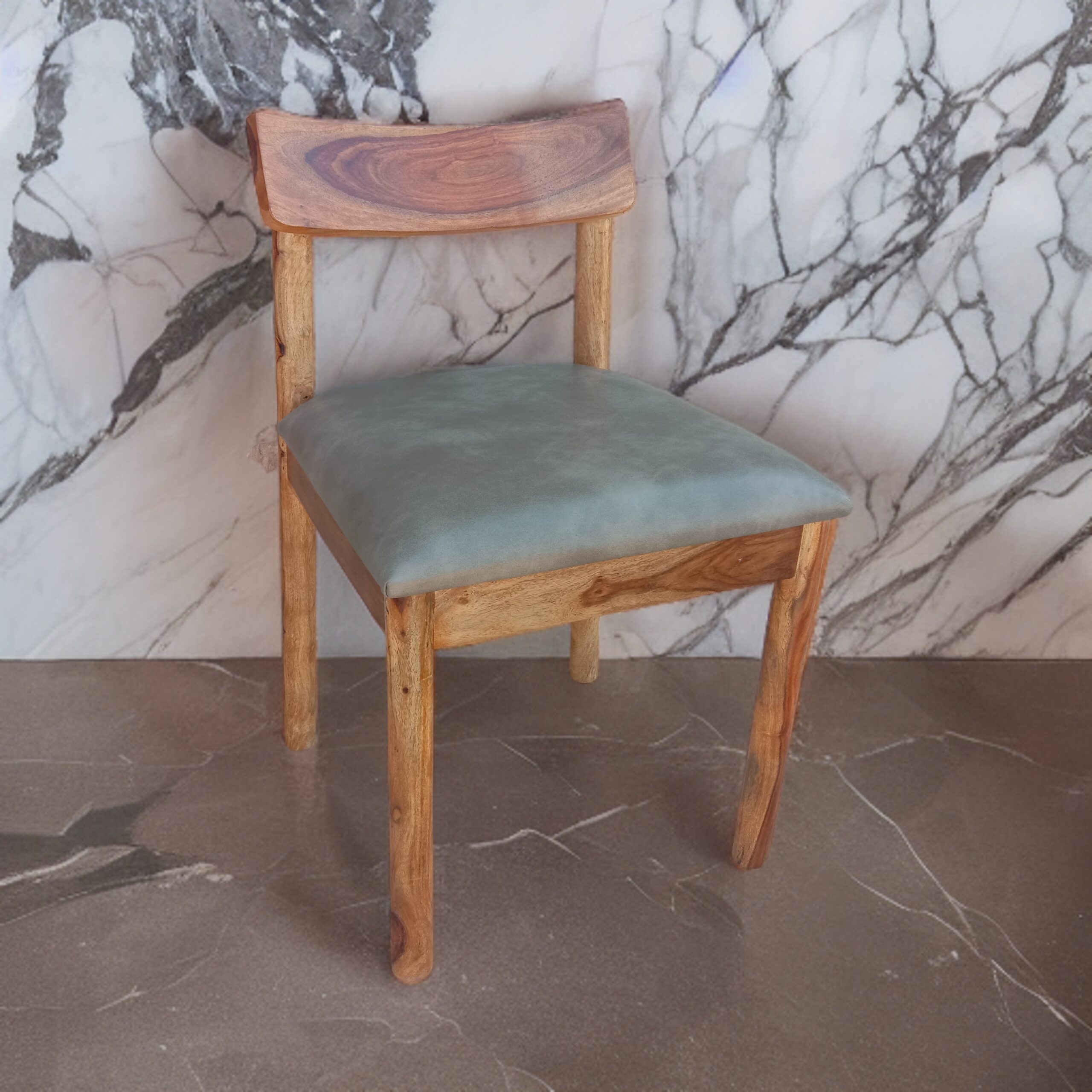 solid Wooden Dinning chair with Leather Cushion