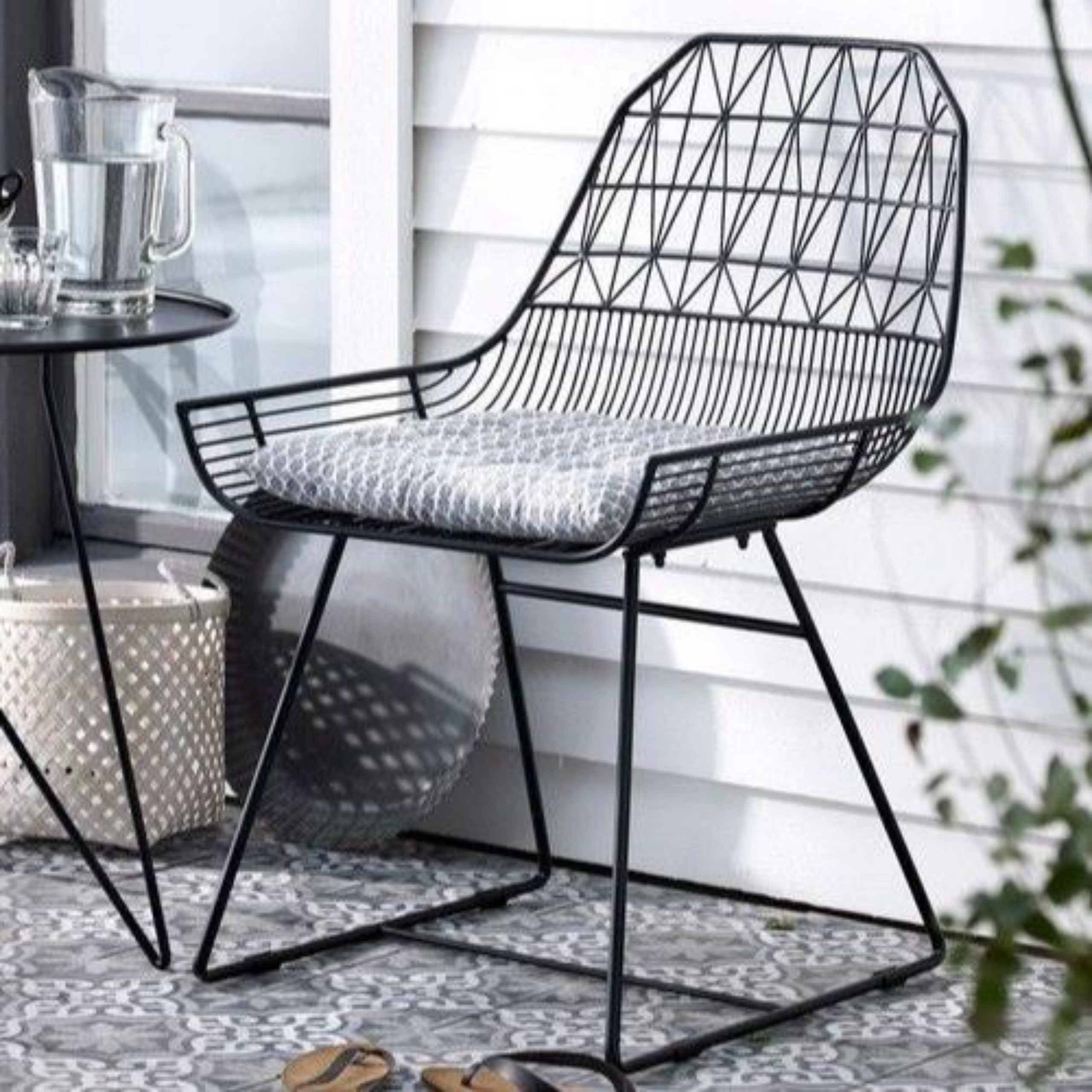 Black Wired Outdoor Chair