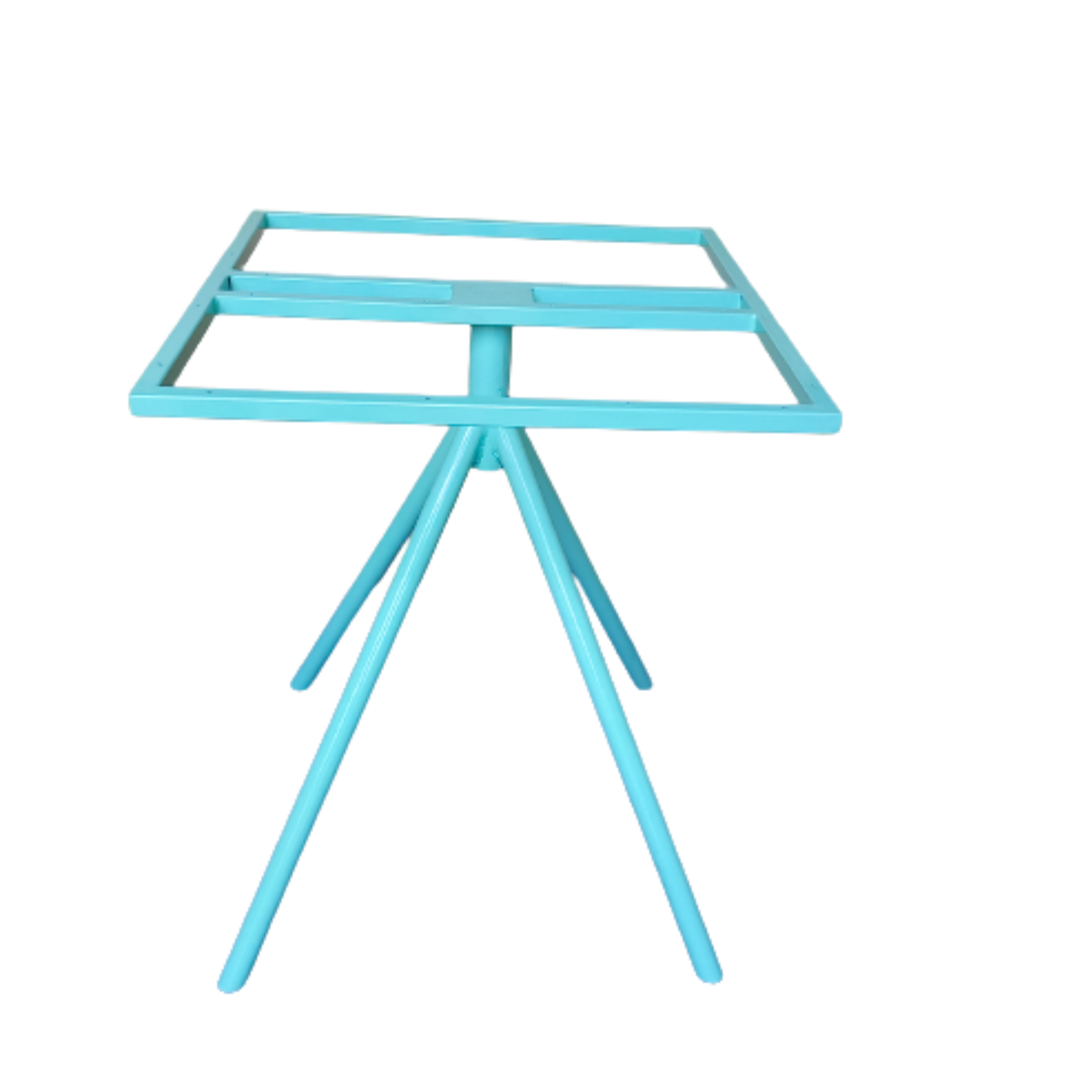 Blue Metal Table Base , Kitchen Table Legs Metal