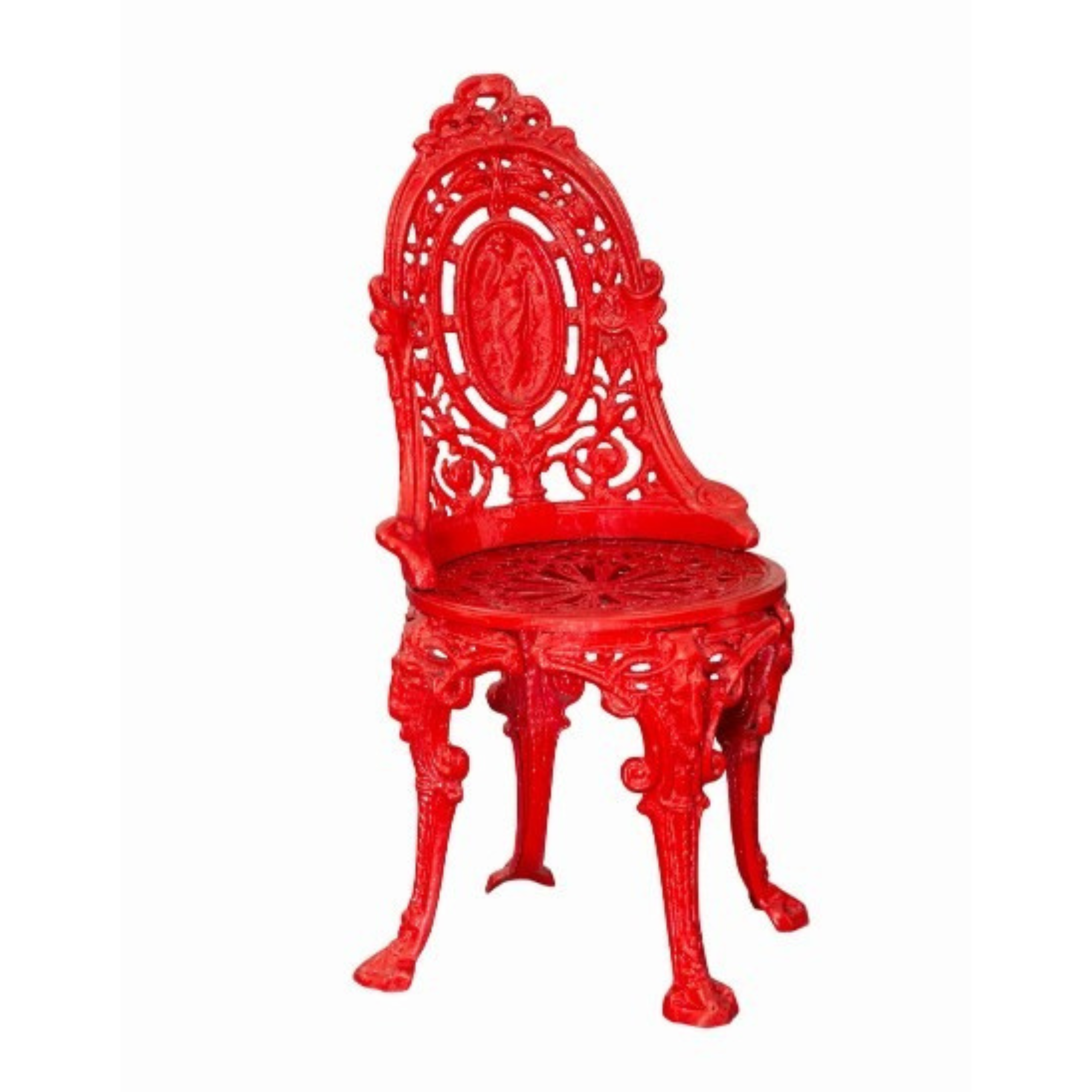 Chrimson Red Color Iron Chair