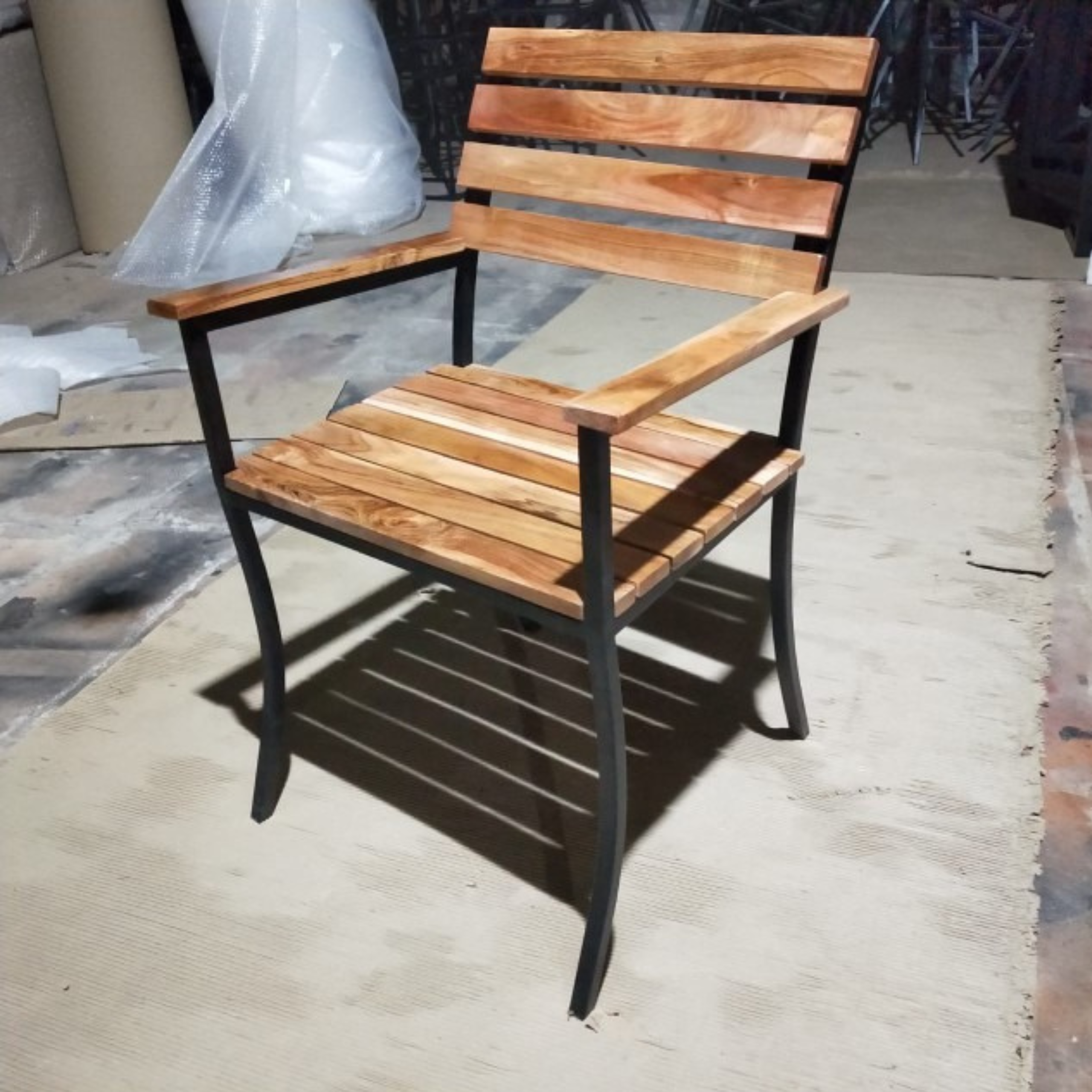 Mental Wooden Outdoor Chair