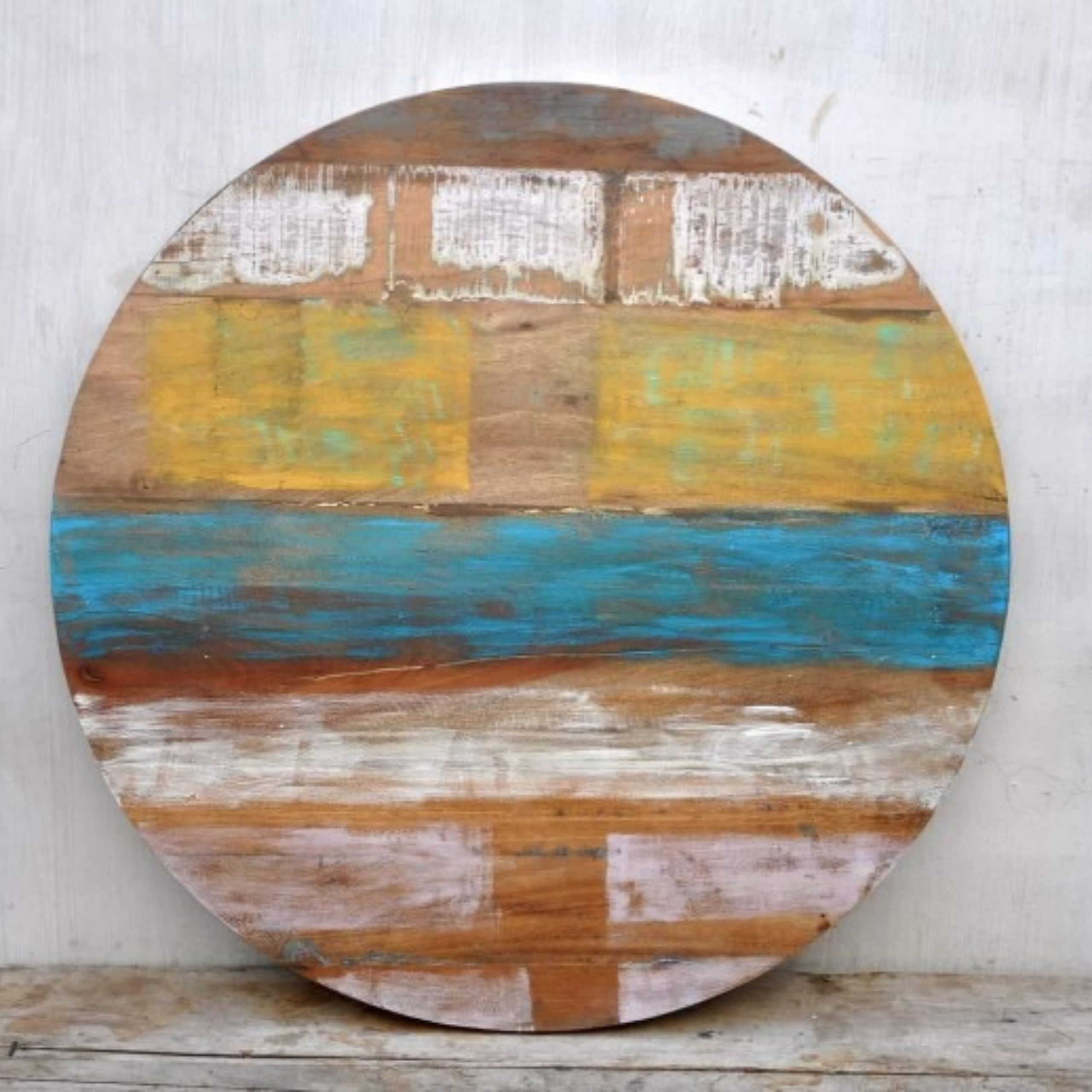 Round Reclaimed Wooden Table Top